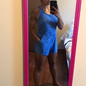 Blue one piece romper